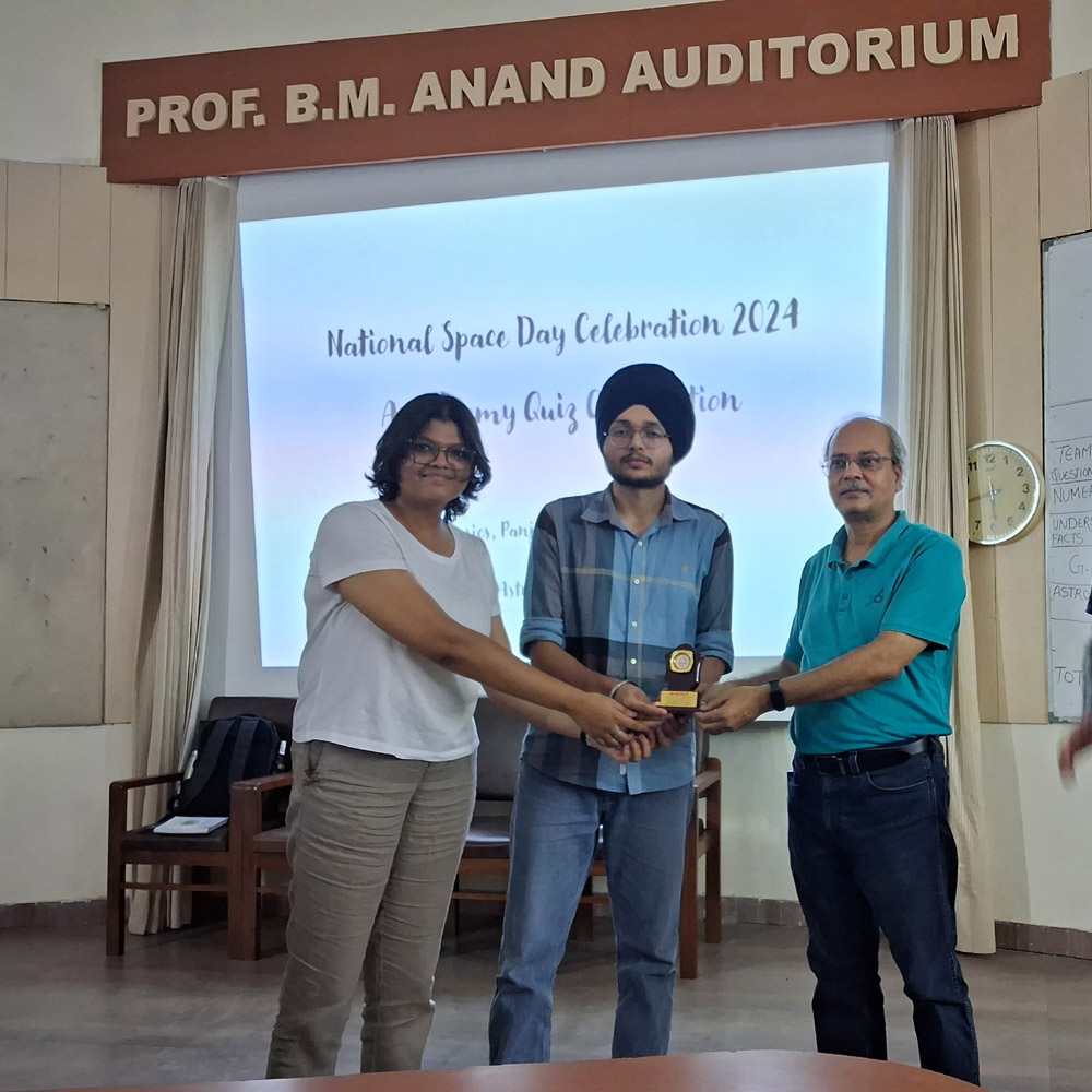 The national space day was celebrated in the department of Physics, Panjab University Chandigarh